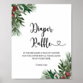 Poster tombole à feuillage persistant hiver (Devant)