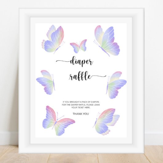 Poster tombole papillon