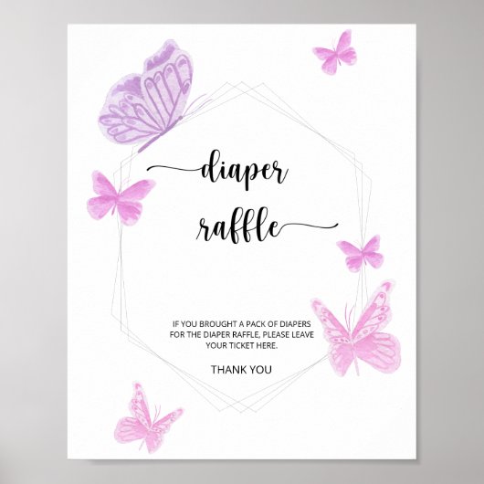 Poster tombole papillon (Devant)