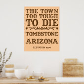 Poster Tombstone Arizona (Cuisine)
