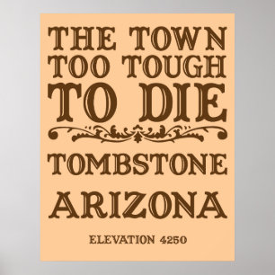 Poster Tombstone Arizona