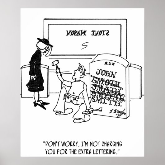 Poster Tombstone mal orthographié (Devant)