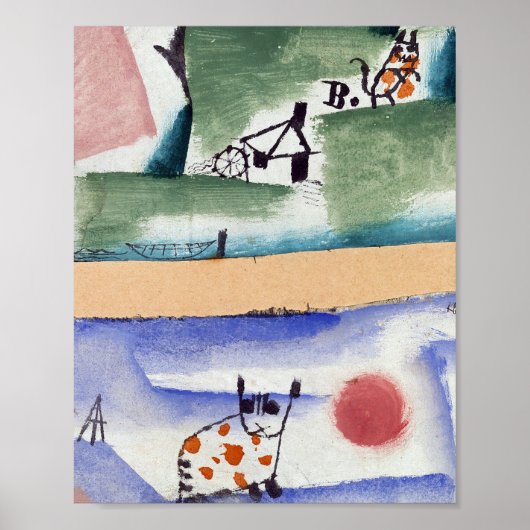 Poster Tomcat's Turf : Paul Klee 1919 (Devant)