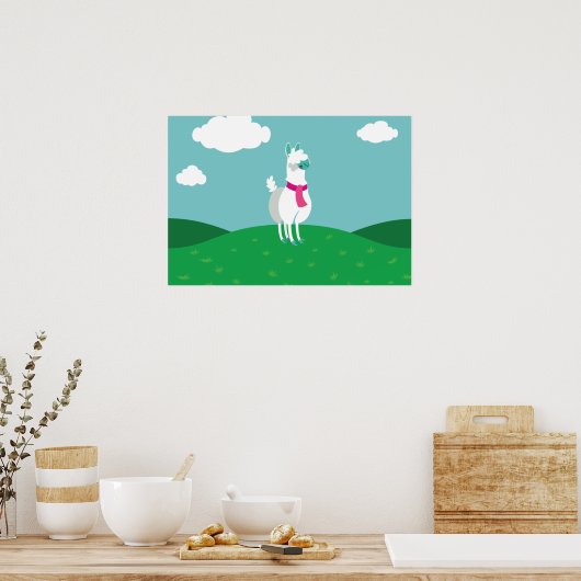 Poster Tommy le Llama (Cuisine)