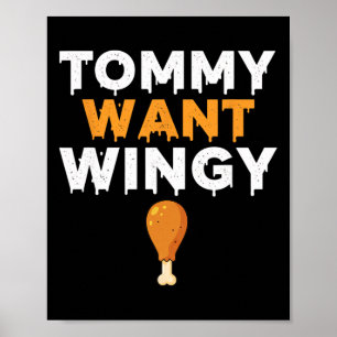 Poster Tommy le poulet veut des ailes, humour drôle de po