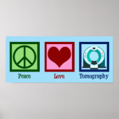 Poster Tomographe Peace Love Tomographie (Devant)