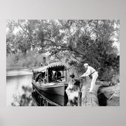 Poster Tomoka River, Floride, 1880 (Devant)