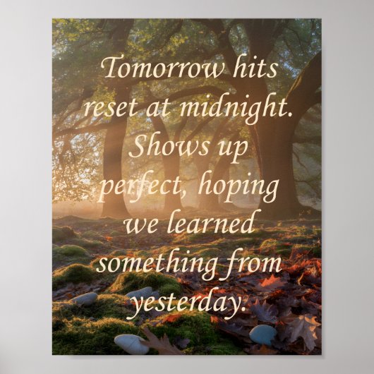 Poster Tomorrows (Devant)