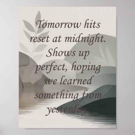 Poster Tomorrows (Devant)