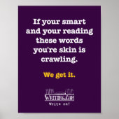 Poster Ton intelligent. (Devant)