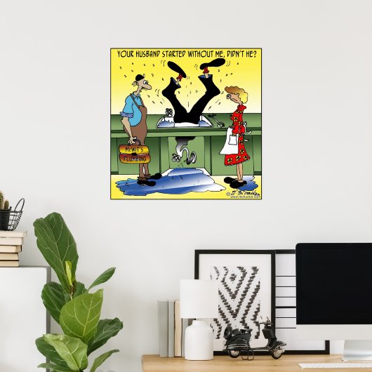 Poster Ton Mari A Commencé Sans Moi (Bureau à domicile)