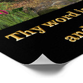 Poster Ton mot est un psaume lampe 119 (Coin)