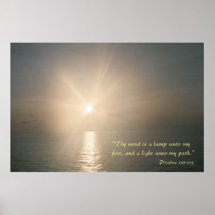 Poster Ton mot est une lampe à mes pieds (variante 3)