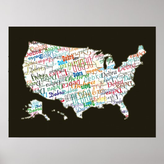 Poster ton nom partout en Amérique (Devant)