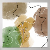 Poster Tonalité de la Terre d'extraction botanique (Devant)