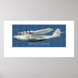 Poster Tondeuse Martin M-130 de la Chine