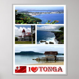 Poster Tonga - I Love -