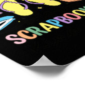 Poster Tongs Drôles Scrapbooking Passionné (Coin)