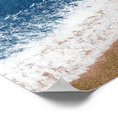 Poster Tongs sur le sable de la plage (Coin)