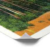 Poster Tongue Mt Trail Vue de Sabbath Day Point et (Coin)