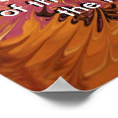 Poster Tongues de feu - Ombre Versée (Coin)