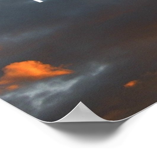 Poster Tongues de feu - Versé (Coin)