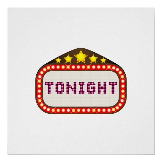 Poster Tonight movie Theatre Marquee (Devant)