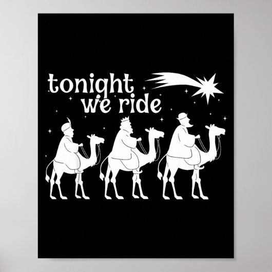 Poster Tonight We Ride Christmas, 3 Wise Men, Christian C (Devant)
