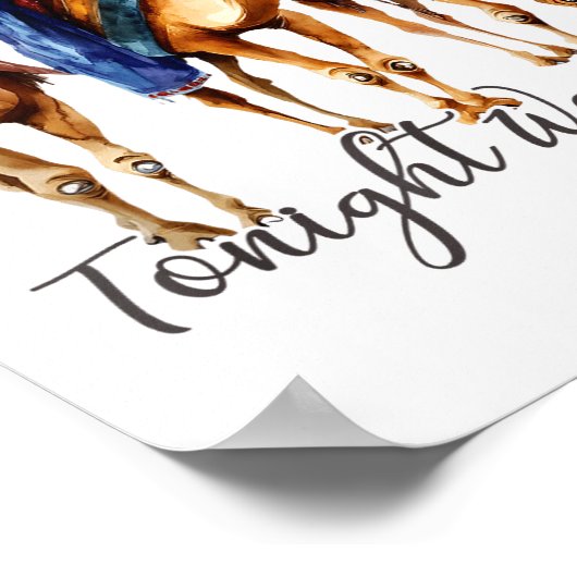 Poster Tonight We Ride Christmas, 3 Wise Men Funny Christ (Coin)