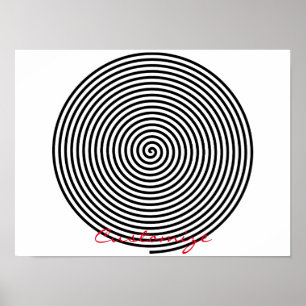 Poster Tonnerre-anse d'hypnose ronde