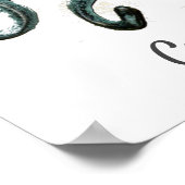 Poster Tonnerre octopus bleu (Coin)