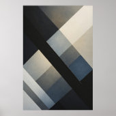 Poster Tons Abstraits Neutres Minimalistes (Devant)