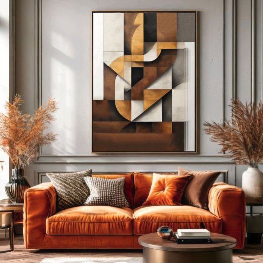 Poster Tons de Terre et Collage