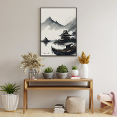 Poster Tons muets du Japon : dévoiler la beauté de l'encr