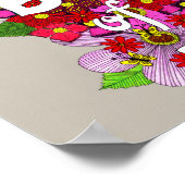 Poster Tons roses Fleur Doodle Typographie Bible Verse (Coin)