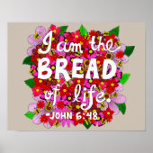 Poster Tons roses Fleur Doodle Typographie Bible Verse (Devant)