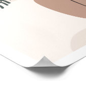 Poster Tons Terre modernes Art contemporain (Coin)