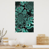 Poster Tons verts (Cuisine)