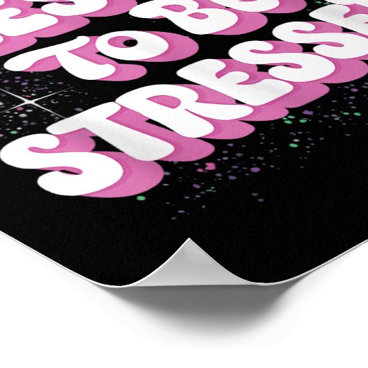 Poster Too Blessed To Be Stressed (Coin)