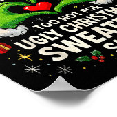 Poster Too Hot For Ugly Christmas Sweaters Funny Holiday  (Coin)
