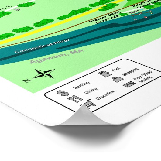 Poster Toon of Longmeadow (23.38x16" mis à jour en (Coin)