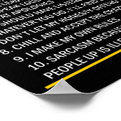 Poster Top 10 Règles De Gemini 21 Mai - 21 Juin (Coin)