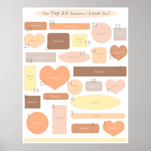 Poster "Top 25 Reasons - Automne" (Devant)