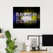 Poster TOP Badminton Slogan (Bureau à domicile)