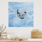 Poster TOP Born to Snowboard (Cuisine)