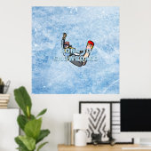 Poster TOP Born to Snowboard (Bureau à domicile)