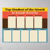 Poster Top étudiant du mois classe photo affichage p (Devant)