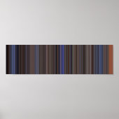 Poster Top Gun panoramique film code barre (Devant)