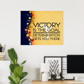 Poster TOP Gymnastique Victory Slogan (Bureau à domicile)