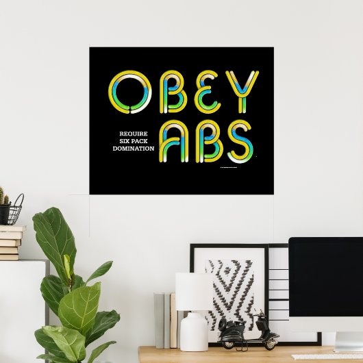 Poster TOP Obey Abs (Bureau à domicile)